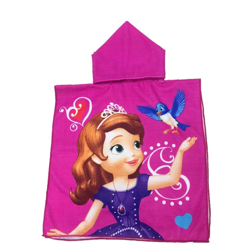 Kids Hooded Towels Cartoon Design